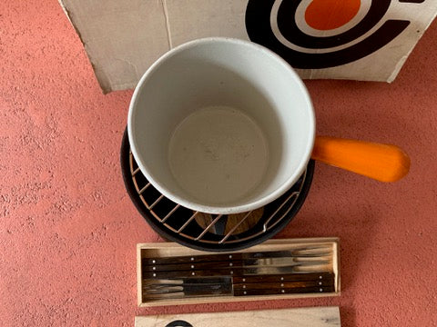 Le Creuset fondueset inclusief originele Le Creuset fonduevorken
