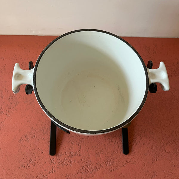 Le Creuset fondueset inclusief Creuset vorken Enzo Mari