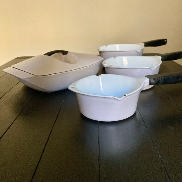 Set Le Creuset casserole en steelpannen Raymond Loewy