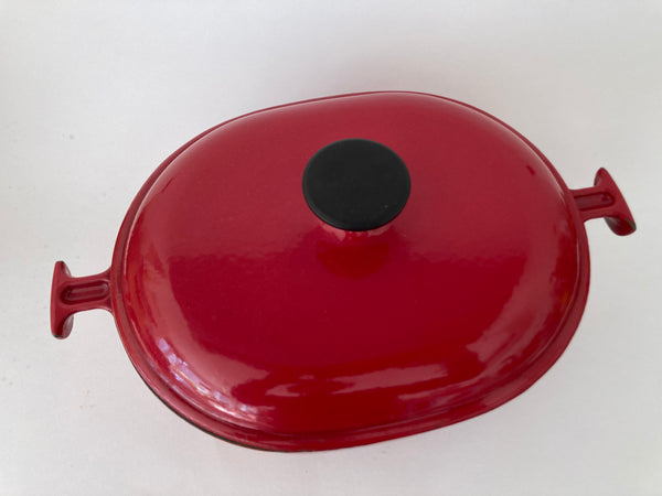 Le Creuset braadpan Enzo Mari cocotte 29 cm kersenrood