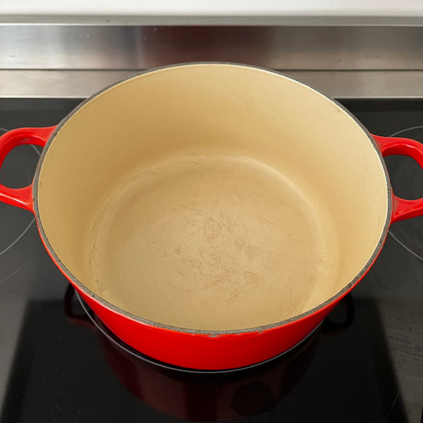 Le Creuset braadpan 24 cm oranje rood