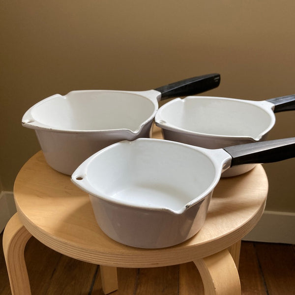 Set Le Creuset casserole en steelpannen Raymond Loewy