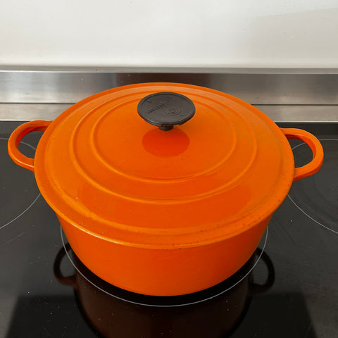 Le Creuset braadpan 24 cm oranje