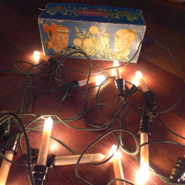 Antieke kerstlampjes